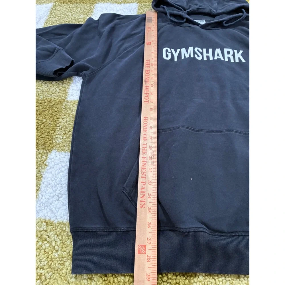 Gymshark Apollo Hoodie Mens‎ XL Black Logo Pullover Sweatshirt A2A4F